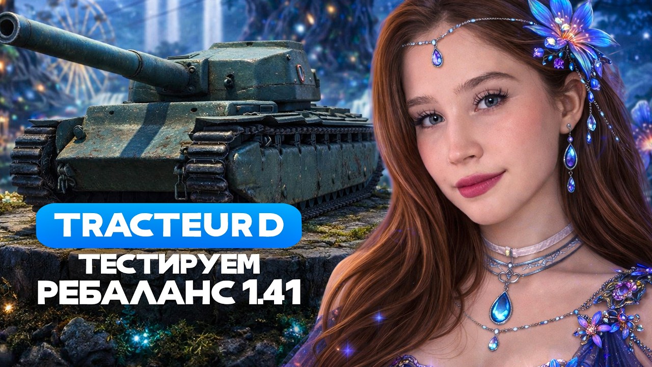 КАК ТЕПЕРЬ ИГРАЕТСЯ AMX Tracteur D В ОБНОВЛЕНИИ 1.41 🌸 Мир Танков