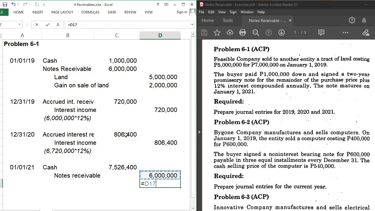 Notes Receivable Practice Problems