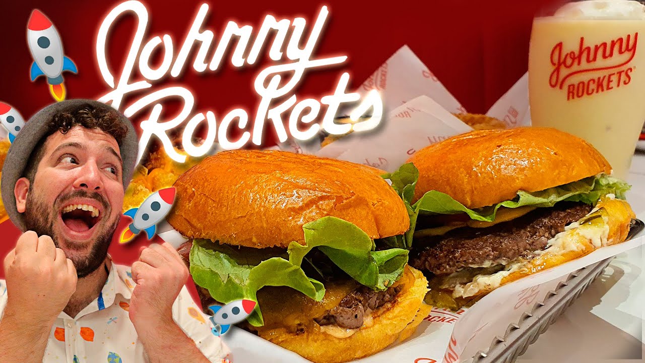 ¡MI NUEVA FRANQUICIA FAVORITA! Probando por primera vez las hamburguesas de JOHNNY ROCKETS en España