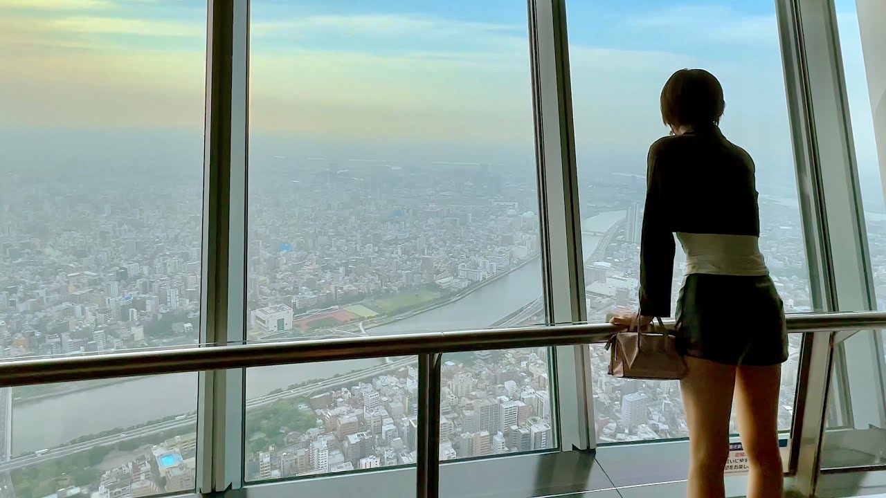 【4K】彼女とスカイツリー展望台散歩。自立式電波塔として世界一の高さを誇る東京スカイツリー