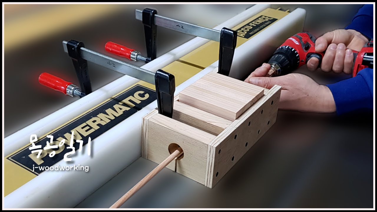 making dowel jig & dowels with table saw [woodworking]