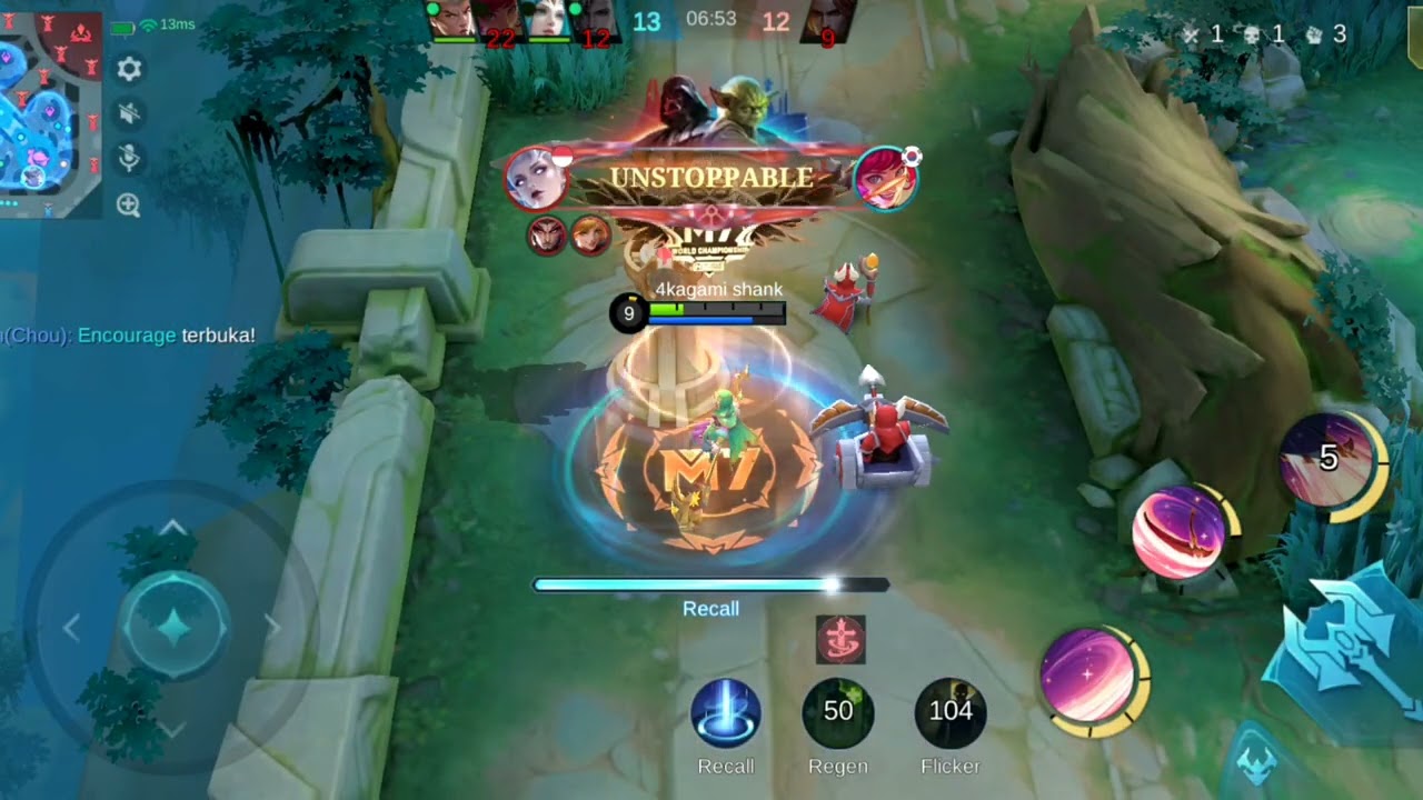 Rubby full spel vamp,susah lawan naga#mobilelegends 