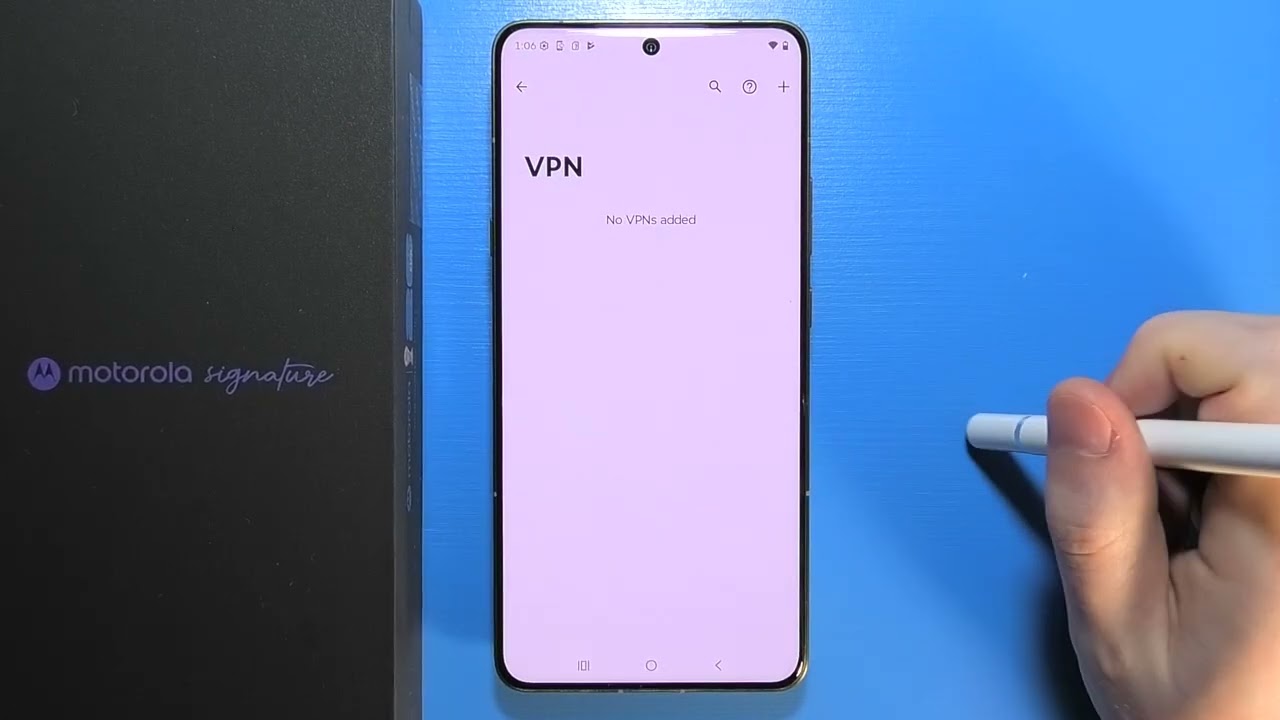 Motorola Signature: How To Set Up VPN