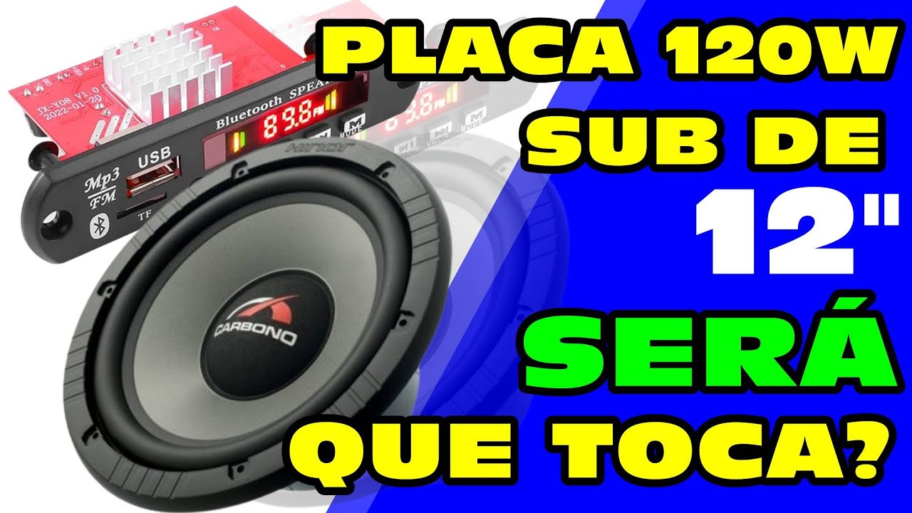 [NA PRÁTICA] Ligando subwoofer de 12 na placa decodificadora amplificada 120w