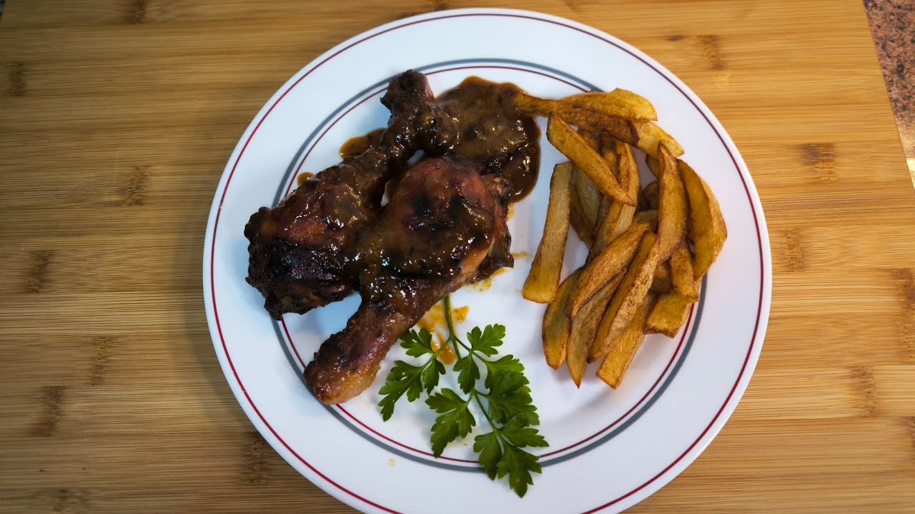 Muslos de Pollo al Horno con Miel y Mostaza 😋😋😋😋😋😋