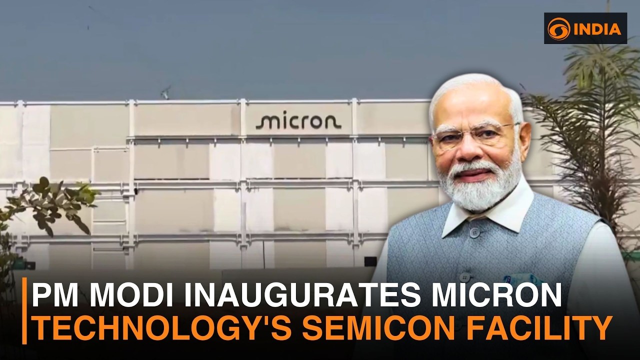 PM Modi inaugurates Micron Technology's Semicon facility & more news | DD India Live | 3 PM | 2/2