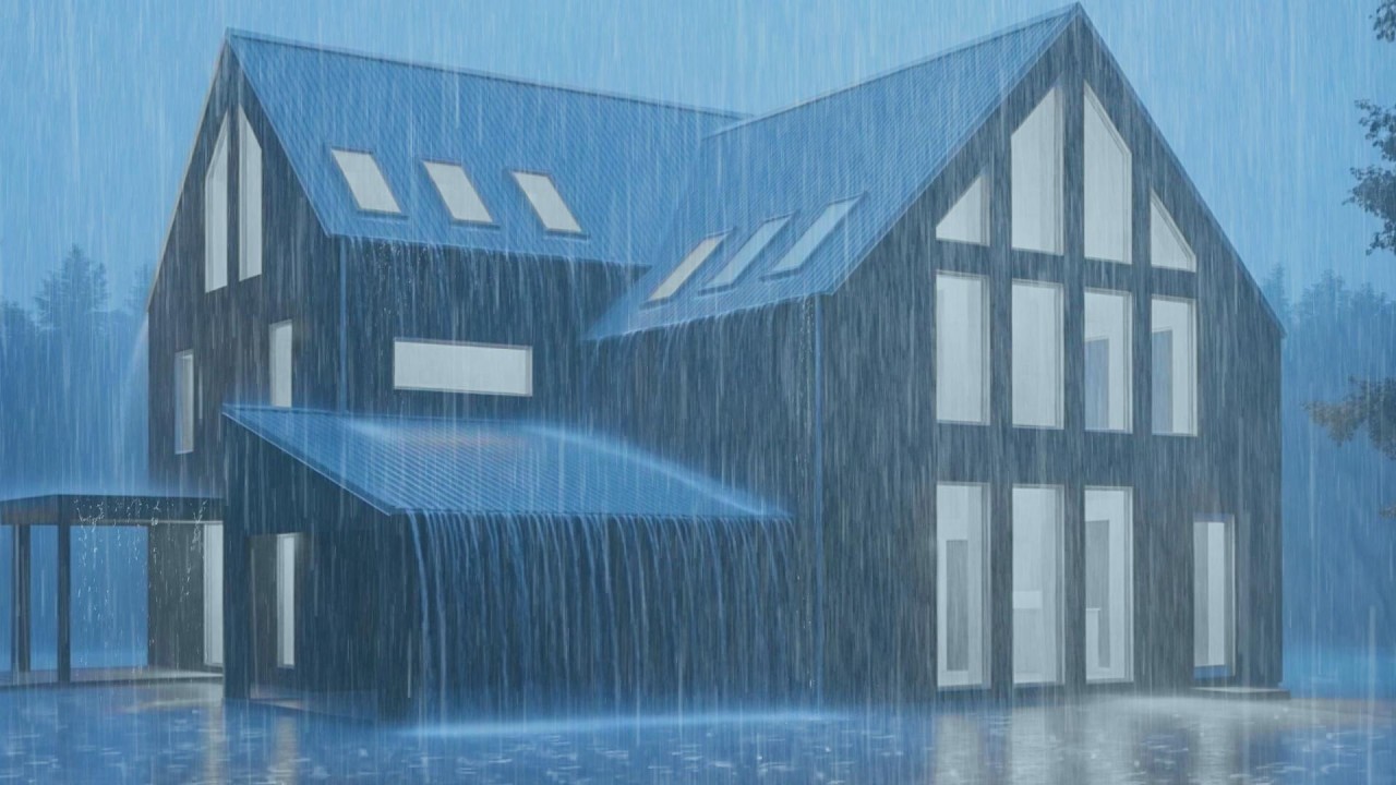 Rain in Tin roof & Thunder Sounds 🌧️ Cozy Storm Ambient | Powerful Rain White Noise