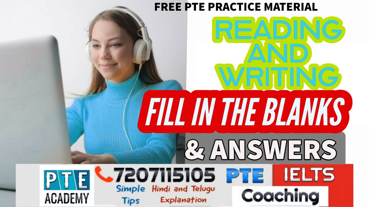 PTE READING AND WRITING - FILL IN THE BLANKS WITH ANSWERS | APRIL 2021 PTE Academy
