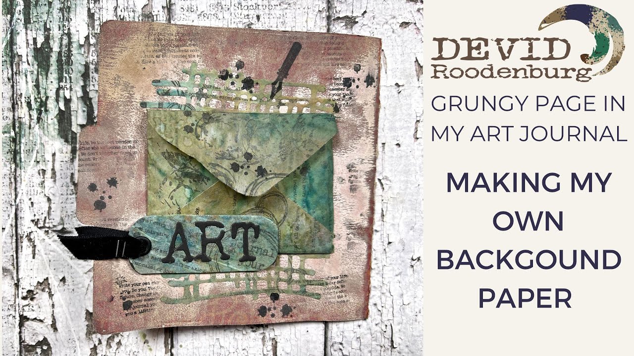 I made background paper and a grungy page