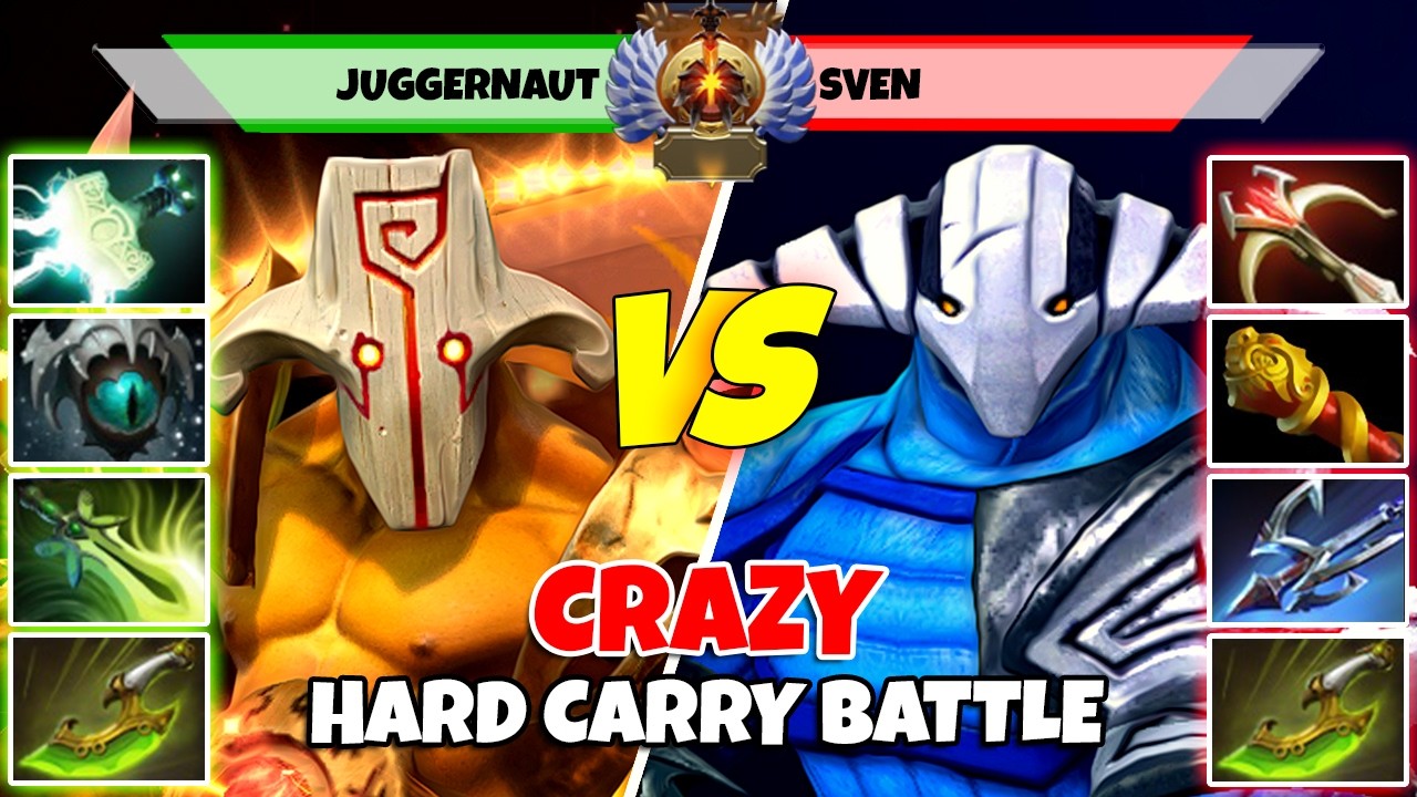 Джаггернаут (керри) против Свена (керри) - Эпическая битва в обычном матче Dota 2 - Z Dota 2