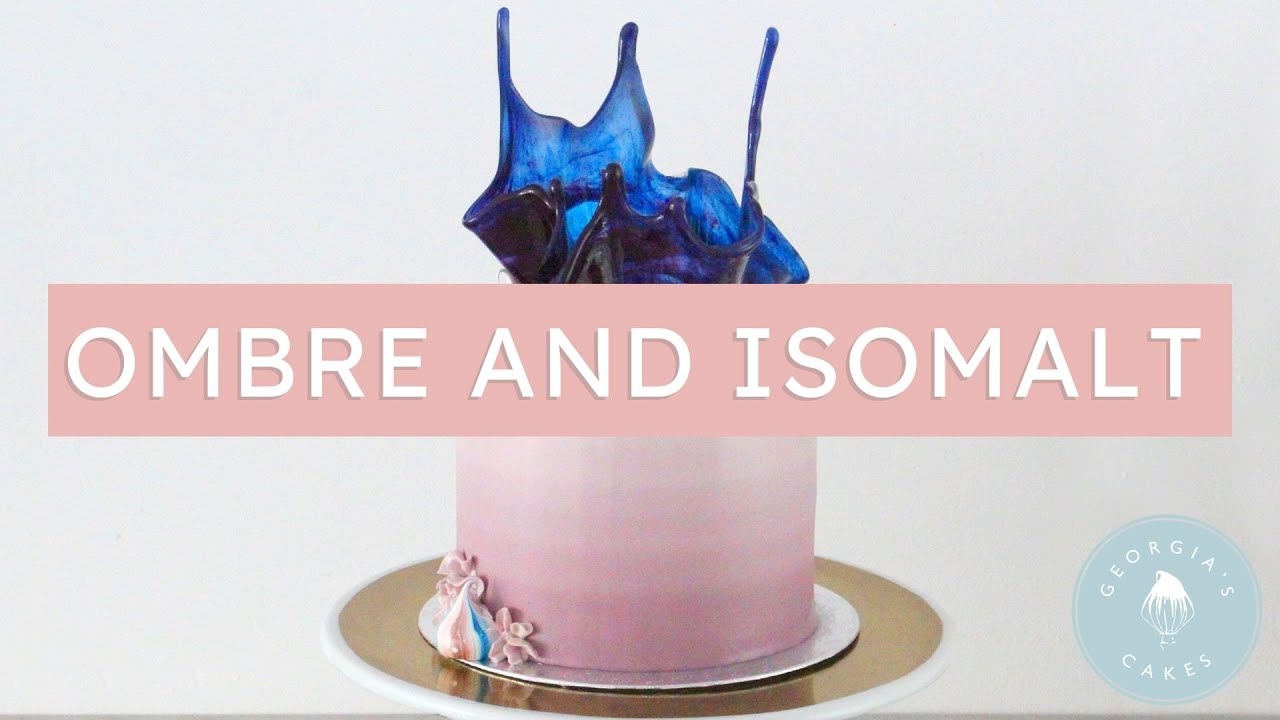 Ombre Buttercream Technique with an Isomalt Sail | Georgia's Cakes