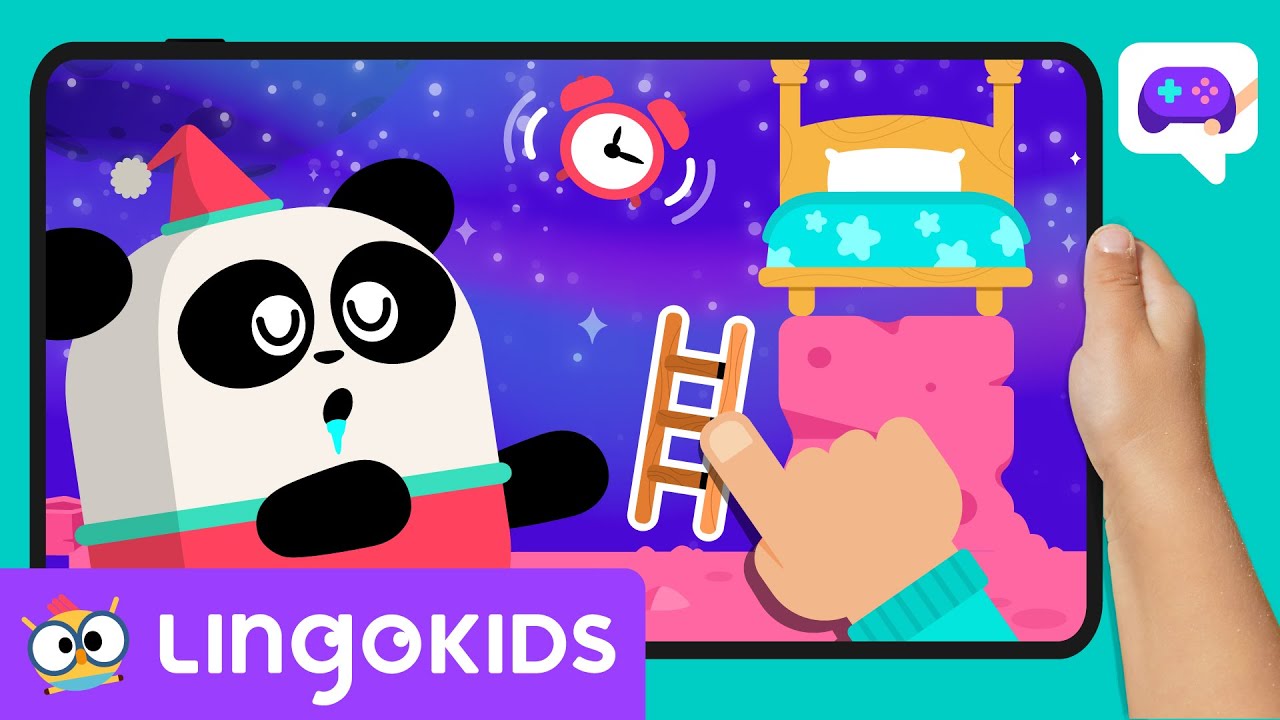 PLANETS GAME: Lucky Sleepwalker 🐼⏰  Games for Kids | Lingokids Games