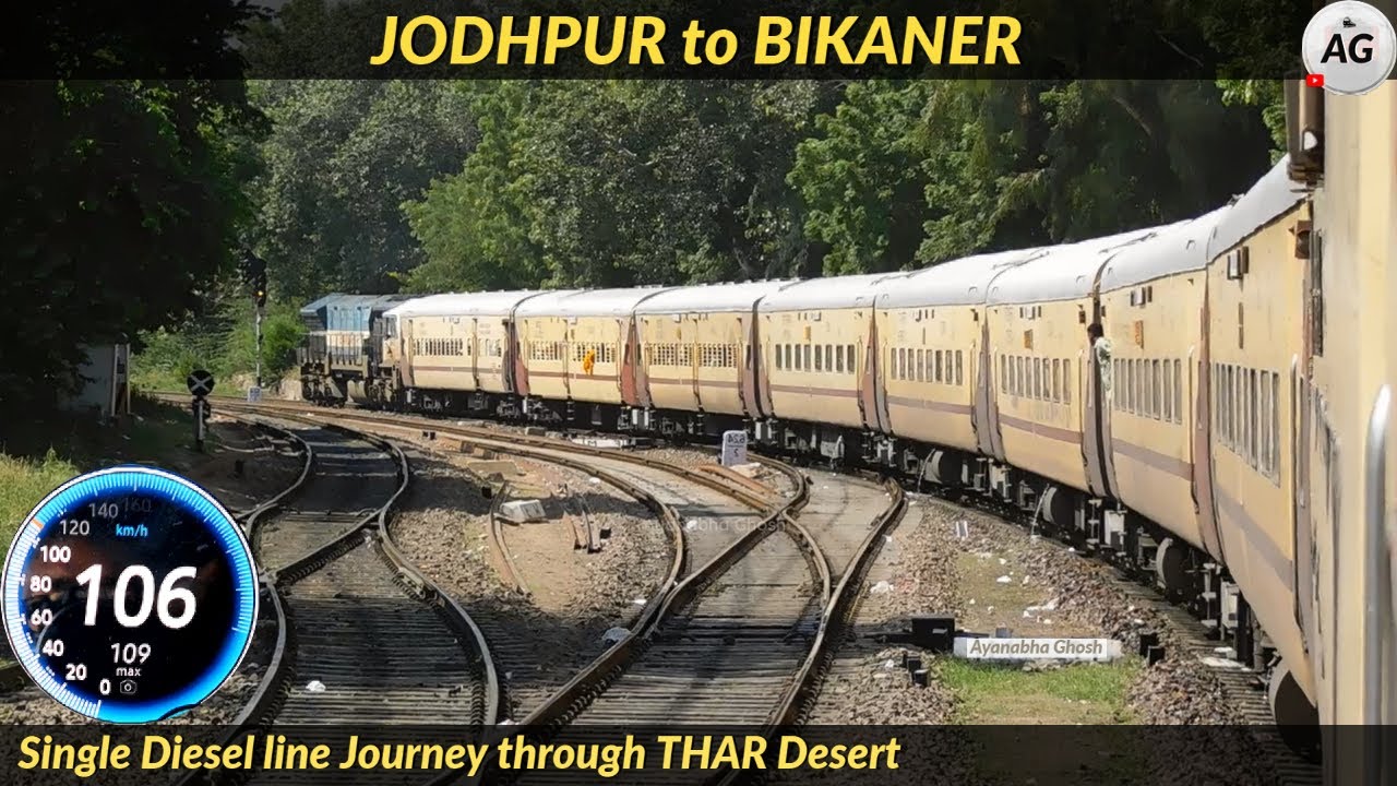 Journey through THAR Desert : Jodhpur to Bikaner | Onboard Barmer - Rishikesh Express