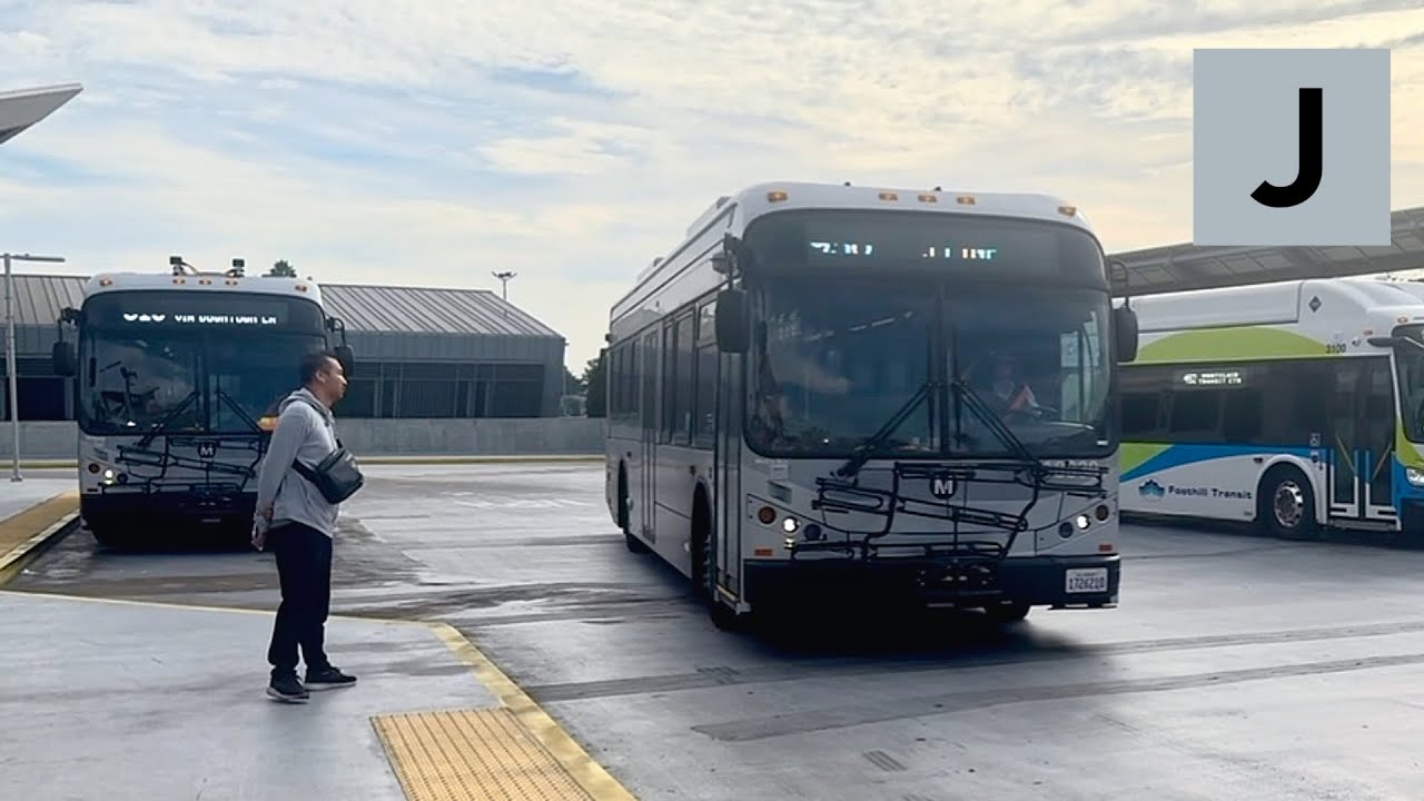 Los Angeles Metro J Line BYD E-Bus Ride - El Monte to Harbor Gateway via DTLA