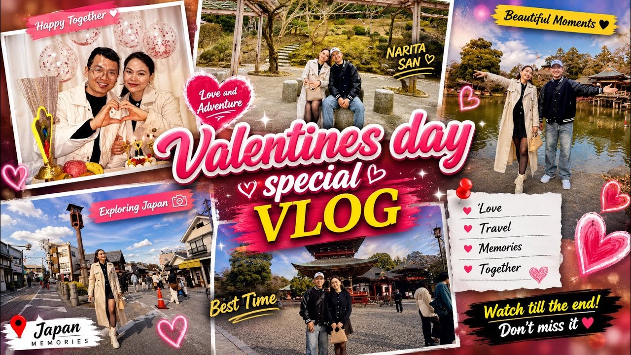 Valentine’s day special vlog video #ashronivlog #naritasan shinsho-ji 