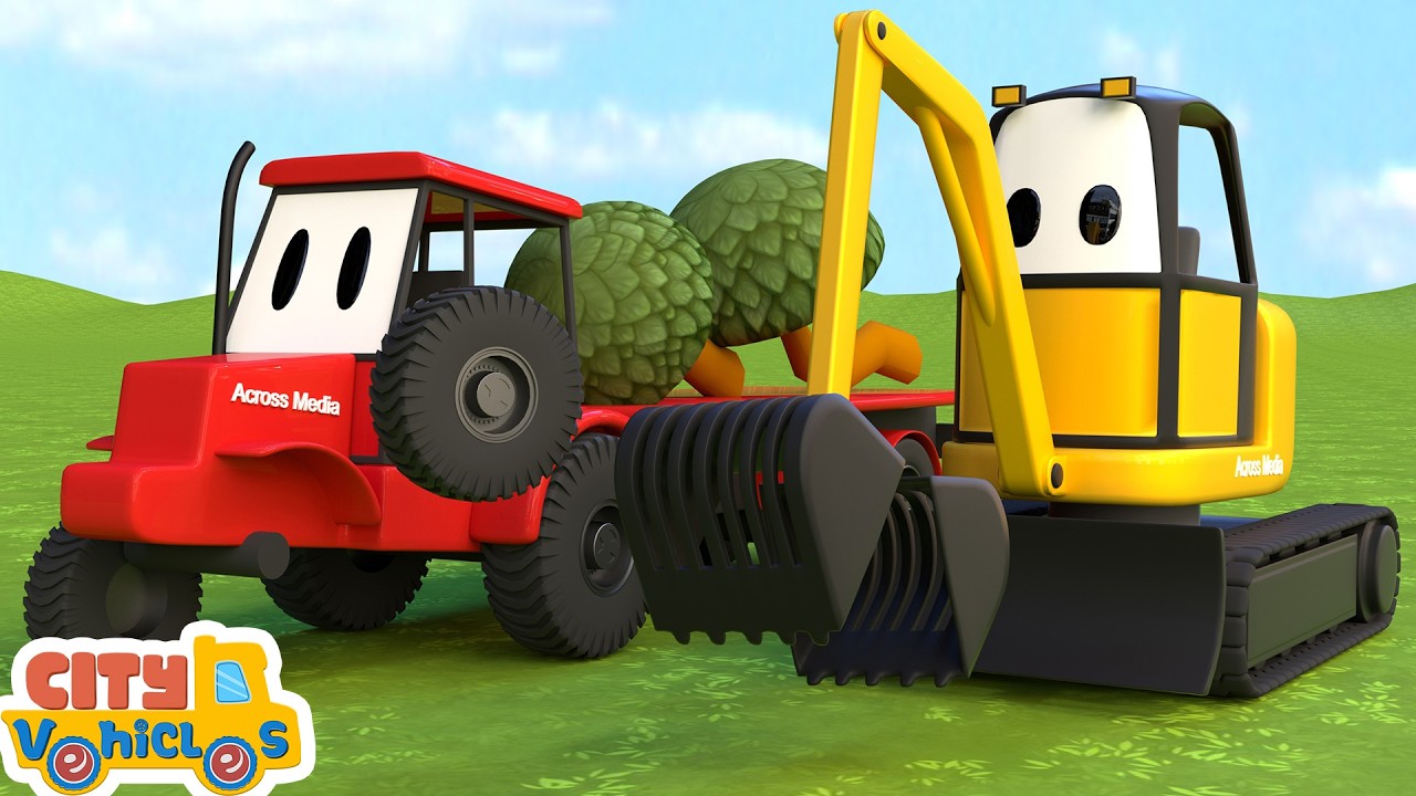 Construction Trucks Fix aBroken Bridge 🚧🚚 | Safety Lesson for Kids.with Fun Vehicles