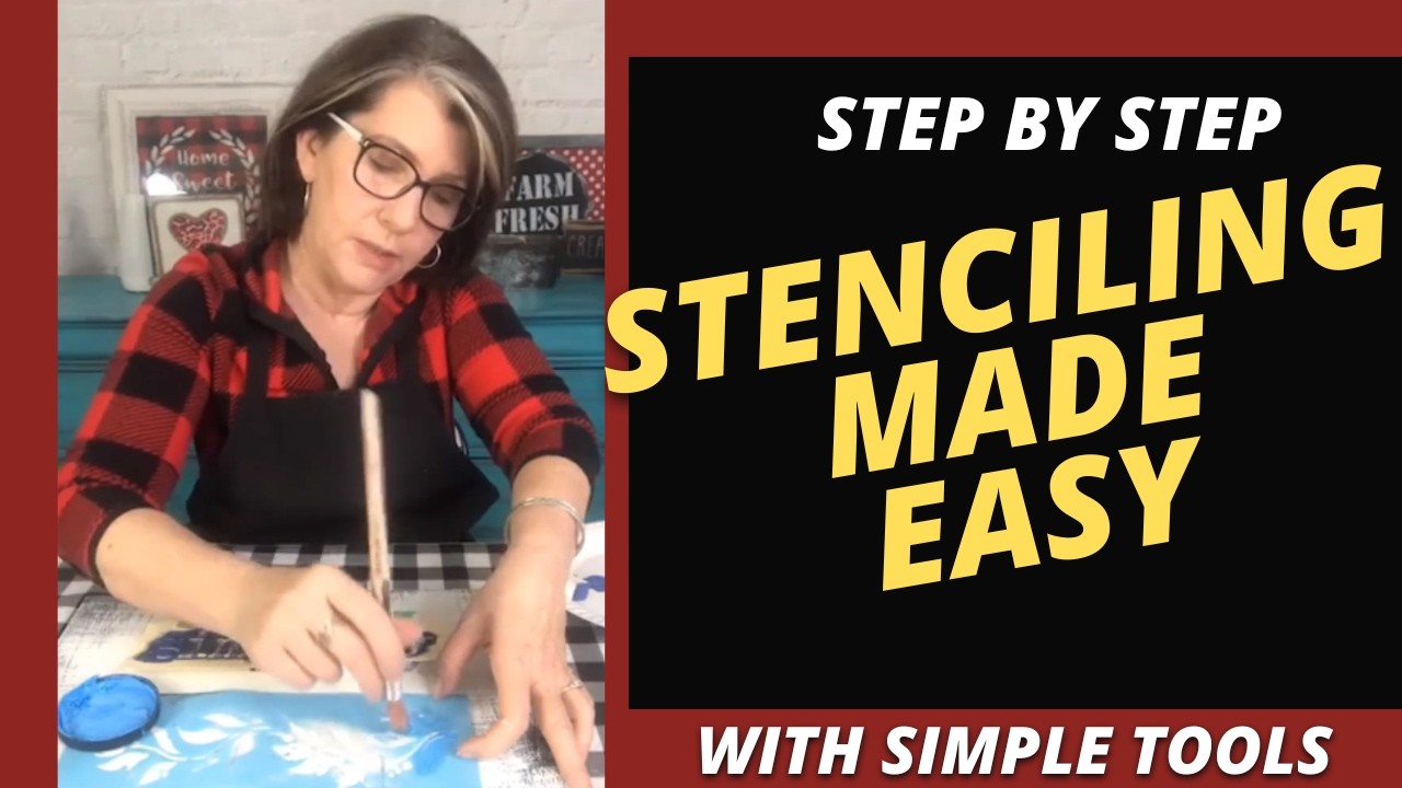 Stenciling Made Easy for You. How to Stencil. Beginner Stenciling.