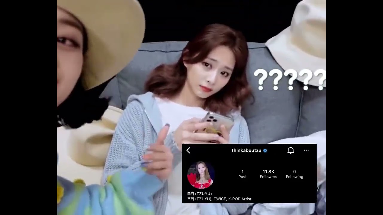 @thinkaboutzu jihyo spoiler Tzuyu's Instagram name😂🤣
