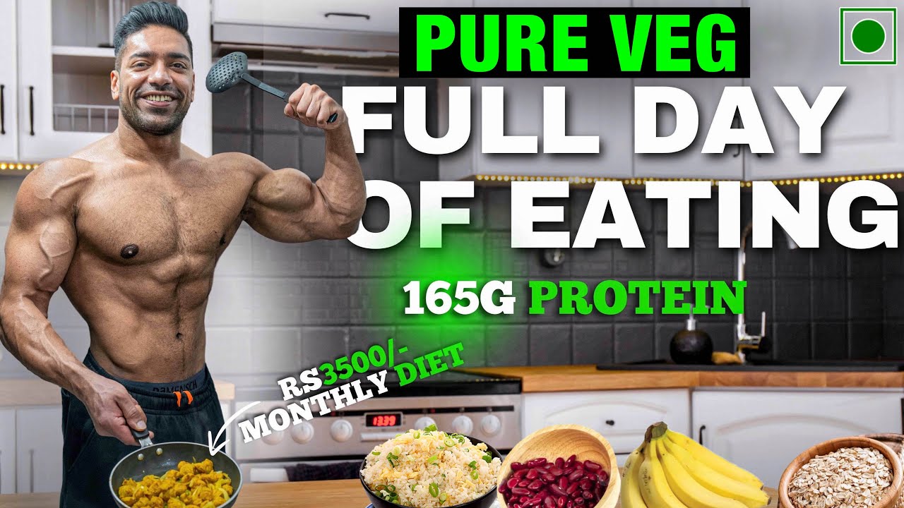 160g Protein In ₹3500 Monthly Vegetarian Diet | Low Budget Full Day Of Eating