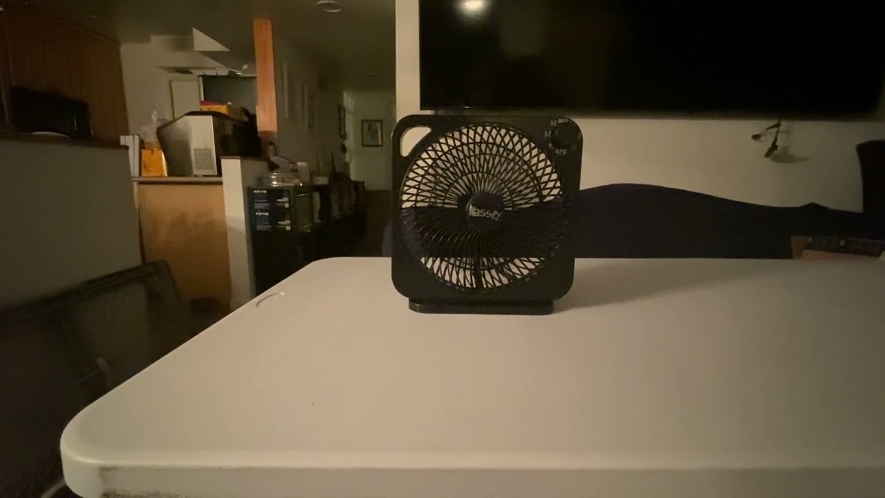 Making A Video Of My Brand New Massey 9 Inch Personal Box Fan [Color Black/Negro]