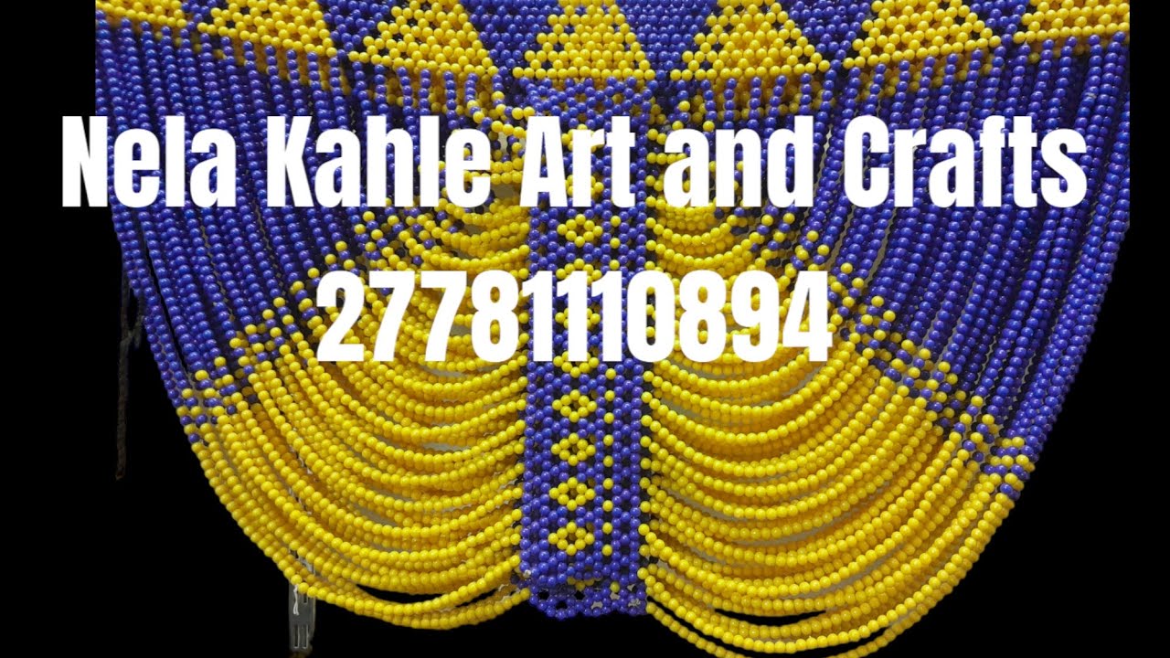how to make a Zulu traditional beaded vest part2