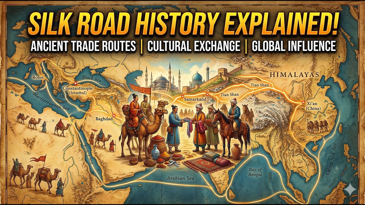 Silk Road History Explained, Ancient Trade Routes, Cultural Exchange, Global Influence