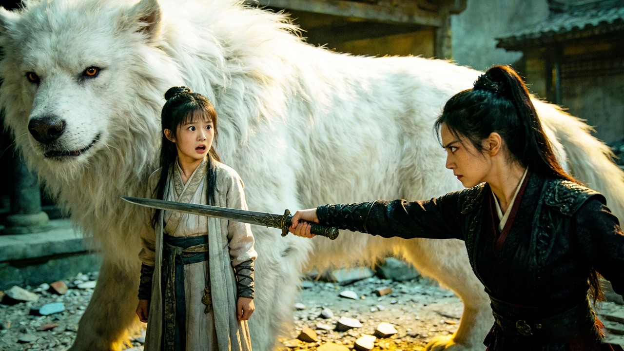 【Movie】Girl bullied, divine beast protects her and flies off—bullies stunned on the spot!