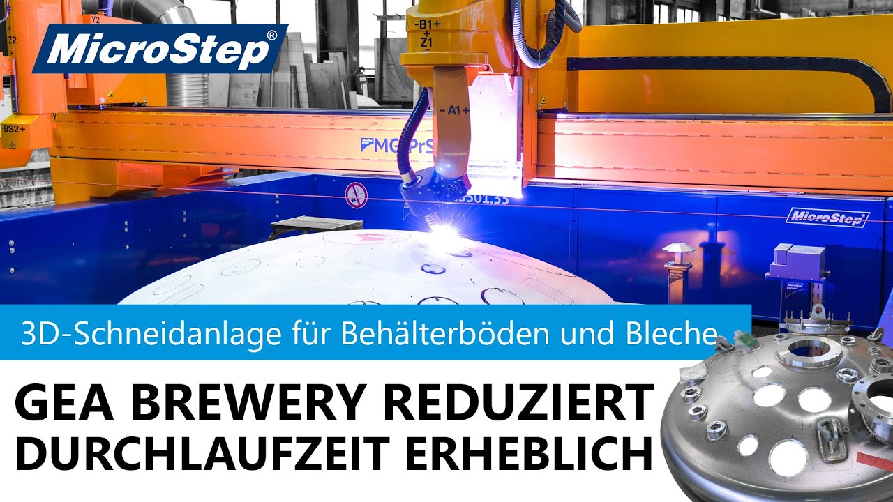 Schneidsystem zur präzisen 3D-Bearbeitung von Flachmaterial und Behälterböden | GEA Brewery Systems
