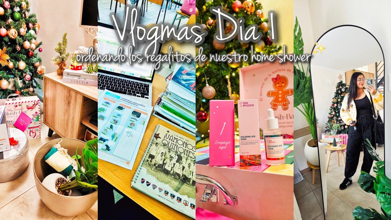 🎄VLOGMAS 1🎄 ordenando los REGALOS de nuestro HOME SHOWER ✨️