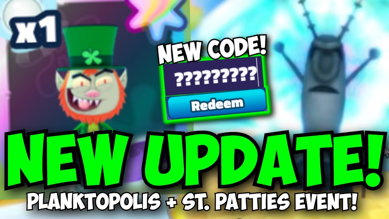 [NEW CODES] New PLANKTOPOLIS + ST PATTIES EVENT UPDATE + Admin Abuse & Giveaways!