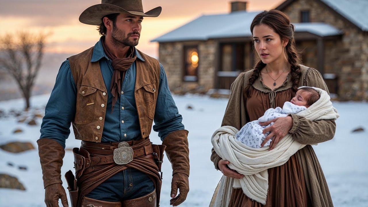 Her Baby Born In Snowstorm Alone, A Cowboy Found Them Both And Carried Them Through Drifts To Town