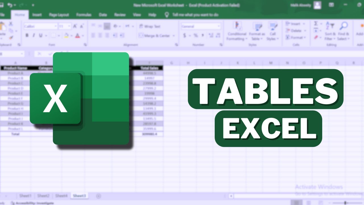 Working with Tables in Excel | Dynamic Data Management Made Easy