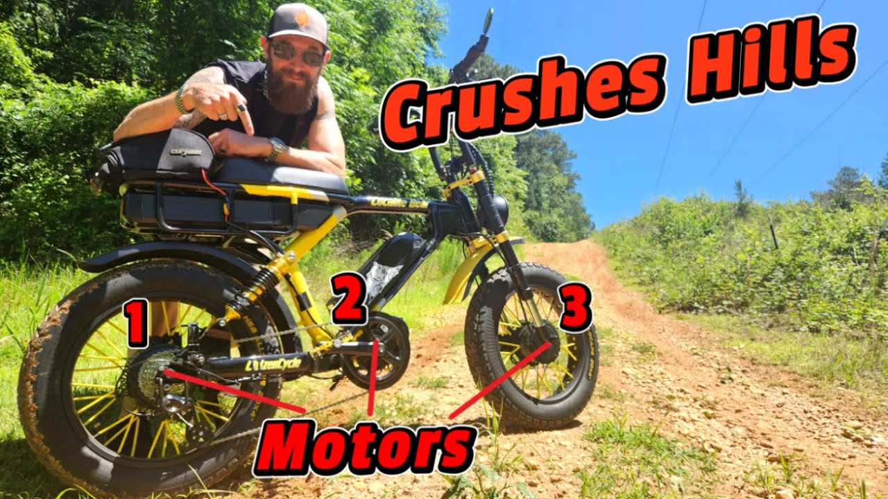 Triple Motor ebike Crushes Hills!