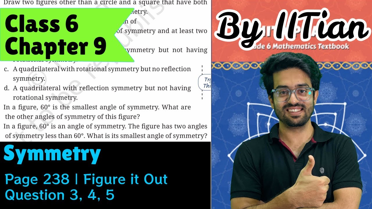 Question 3, 4, 5 | Page 238 | Figure it Out |  Class 6 Maths | Chapter 9 Symmetry | Ganita Prakash