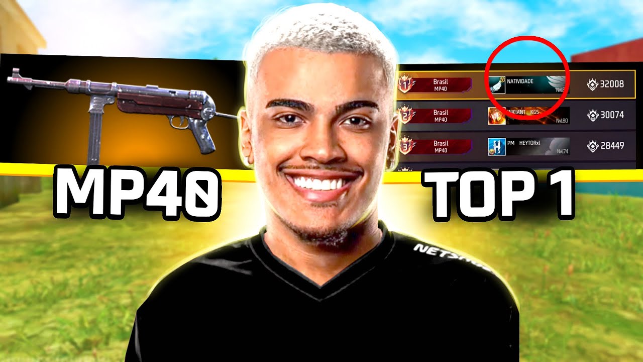 SOU O MELHOR JOGADOR DE MP40 DO BRASIL - TOP 1 ARSENAL DA FAMA FREE FIRE