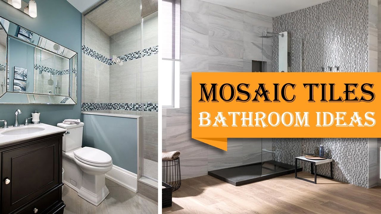 40+ Charming Glass Mosaic Tiles Design Ideas For Adorable Bathroom