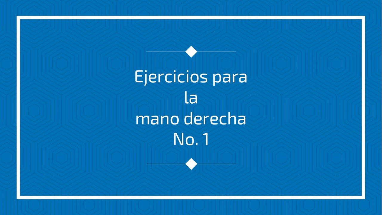 Ejercicios de mano derecha No. 1 para violín y viola