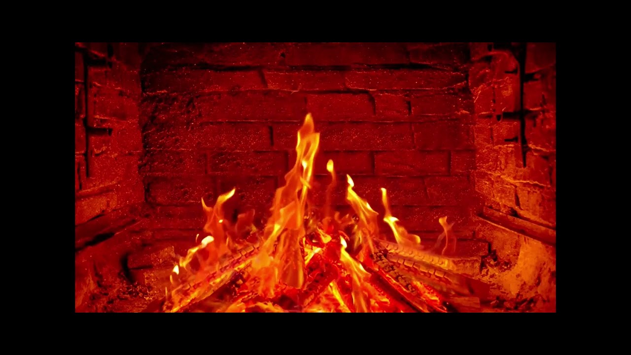 Relaxing Fireplace Ambience 🔥| Crackling Logs & Burning Fire Sounds | 4K | 