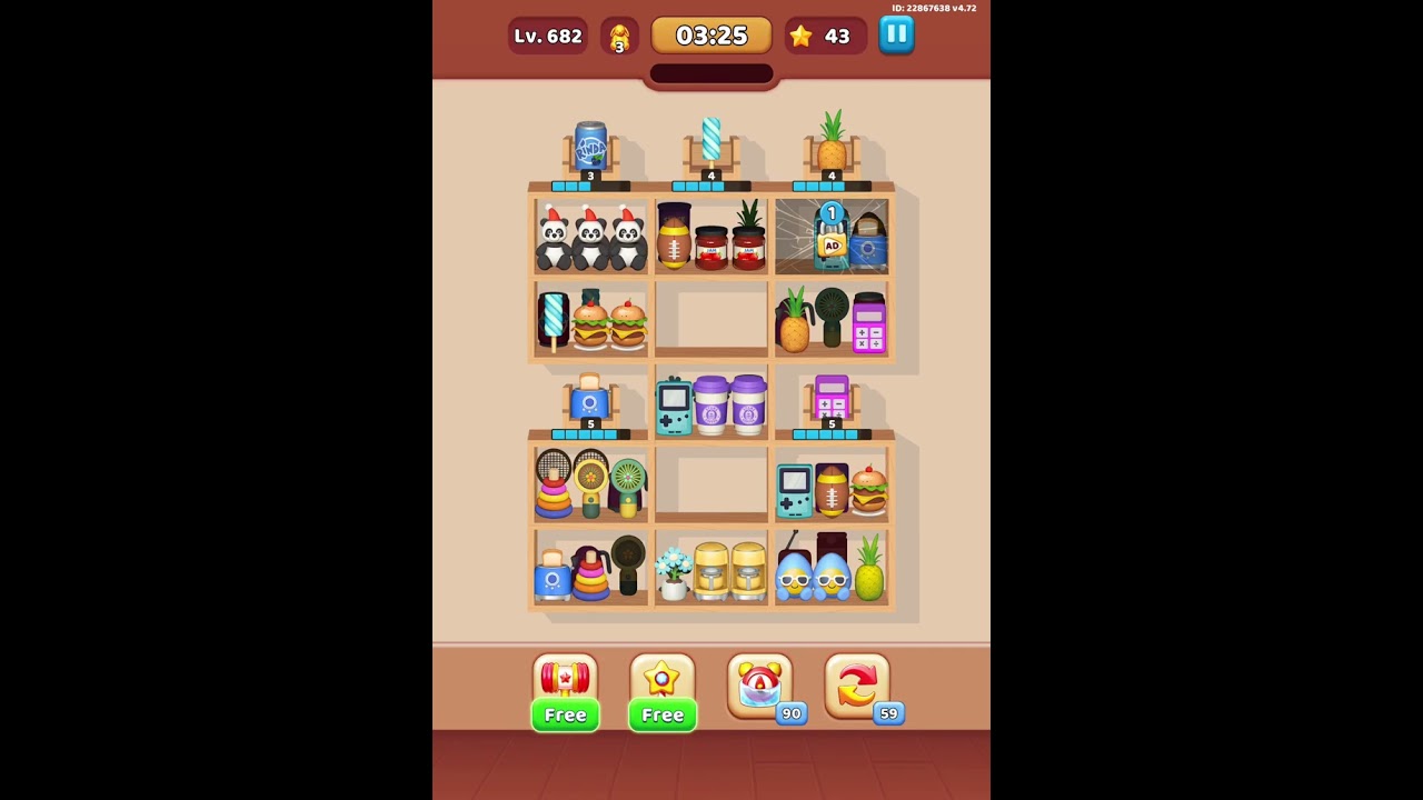Goods sorting level 682
