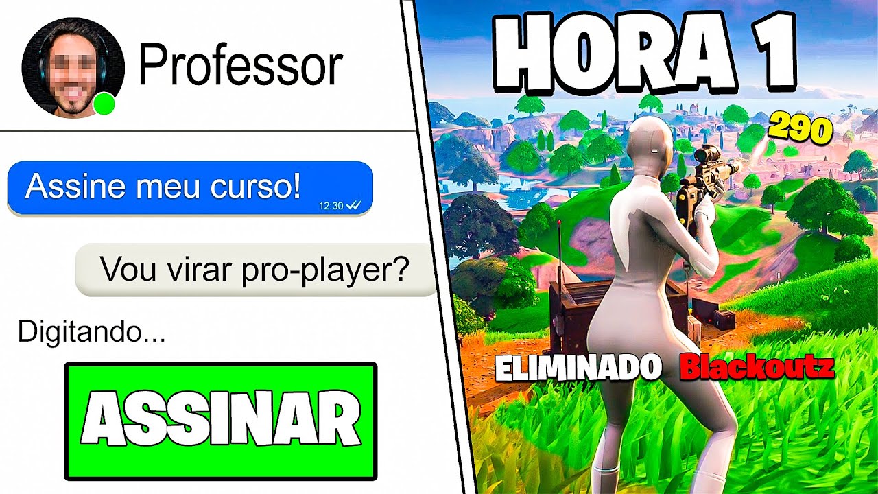 ASSINEI UM CURSO DE FORTNITE!