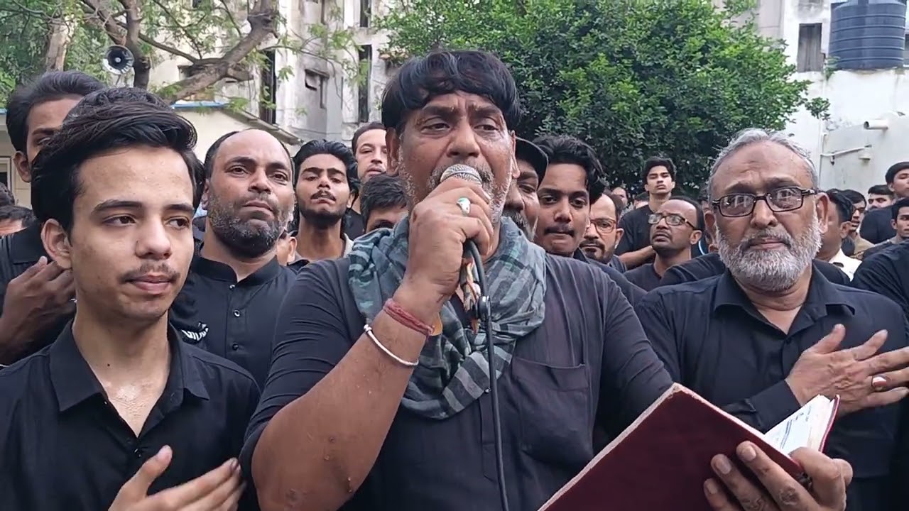 Be Rida Ahle Haram Hain👈🖤🏴New Noha- Zamin Ali | Shabih e Zuljanah | 30 Muharram 2025 | Delhi Azadari
