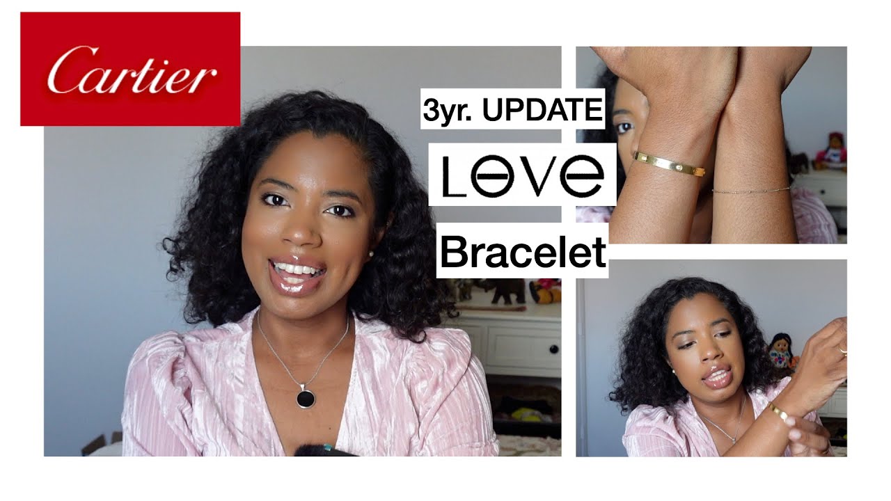 CARTIER 4 DIAMOND LOVE BRACELET 3YR. UPDATE