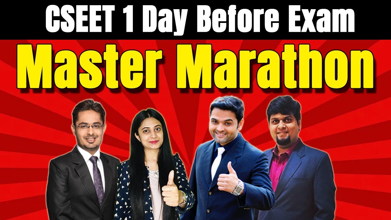 CSEET May 2022 Master Marathon | 1 Day Before CSEET Exam | CSEET Complete Syllabus Master Marathon