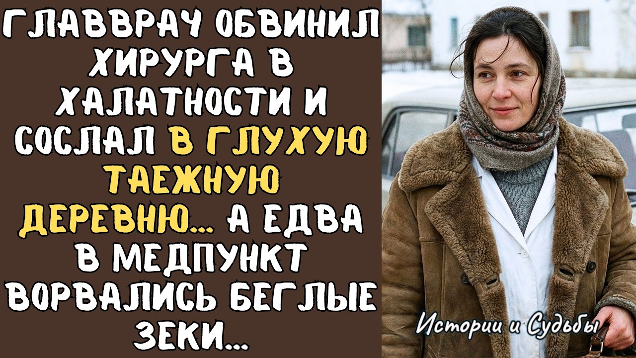 Главврач обвинил ХИРУРГА в халатности и сослал в ТАЙГУ... А едва в медпункт ворвались беглые зеки