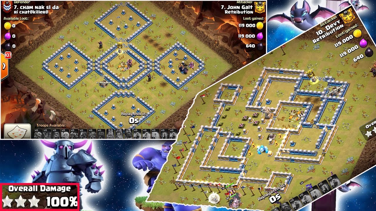 BEST STYLE PEBOBAT STRATEGY!! TH12 PEBOBAT WAR ATTACKS 3-STAR ( clash of clans )