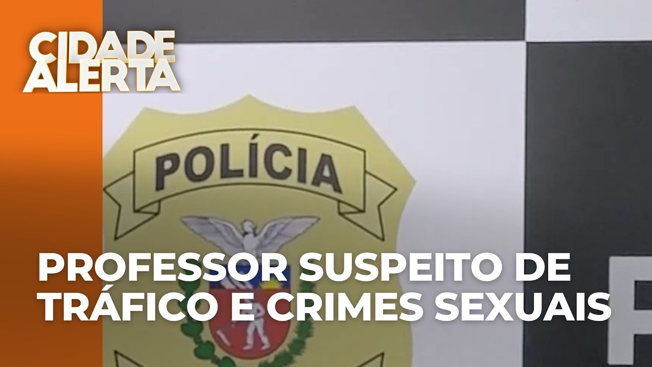Professor é preso após suspeitas de abuso sexual de menores e tráfico de drogas, no PR