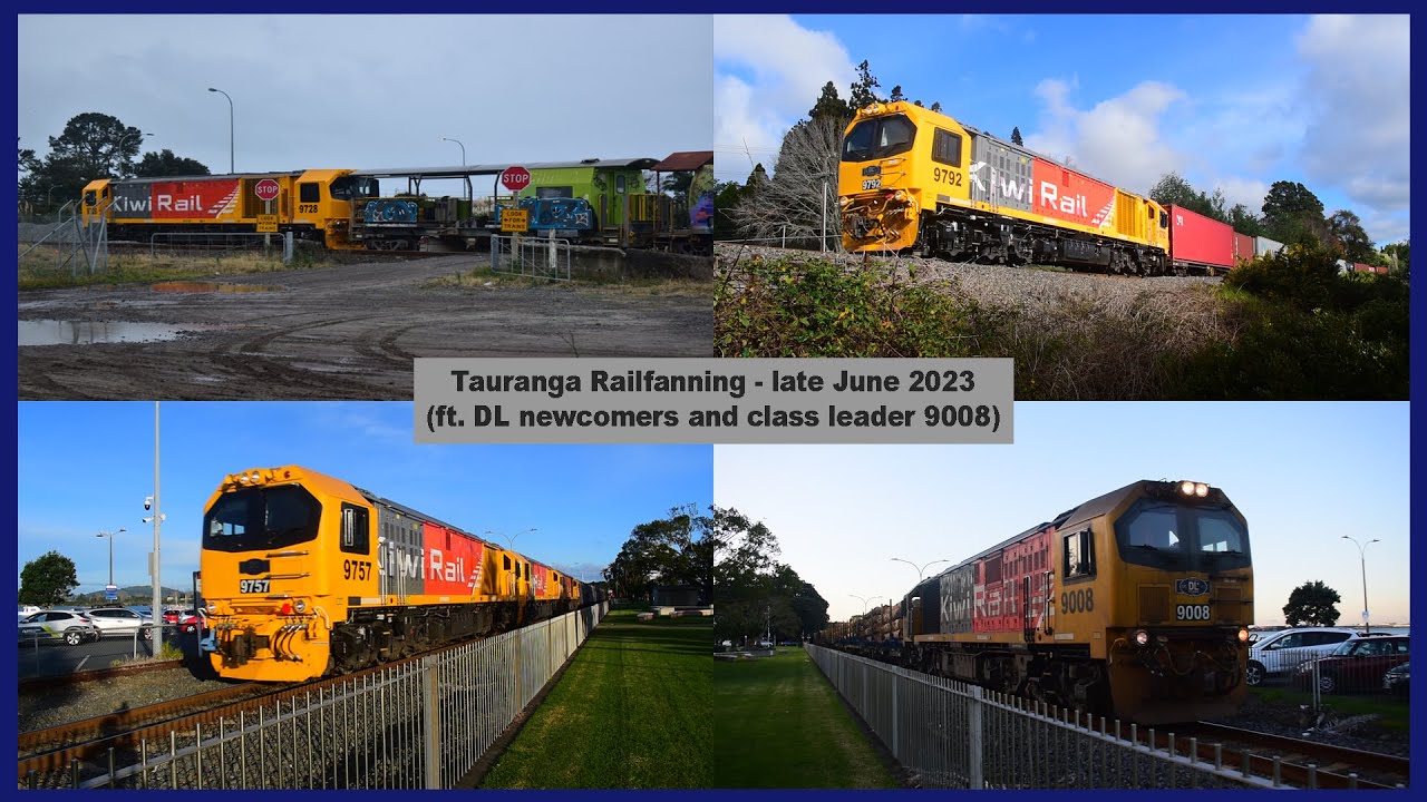 The Tauranga Railscene (ft. Brand-New DLs and class leader 9008) ~ late June 2023 (HD)