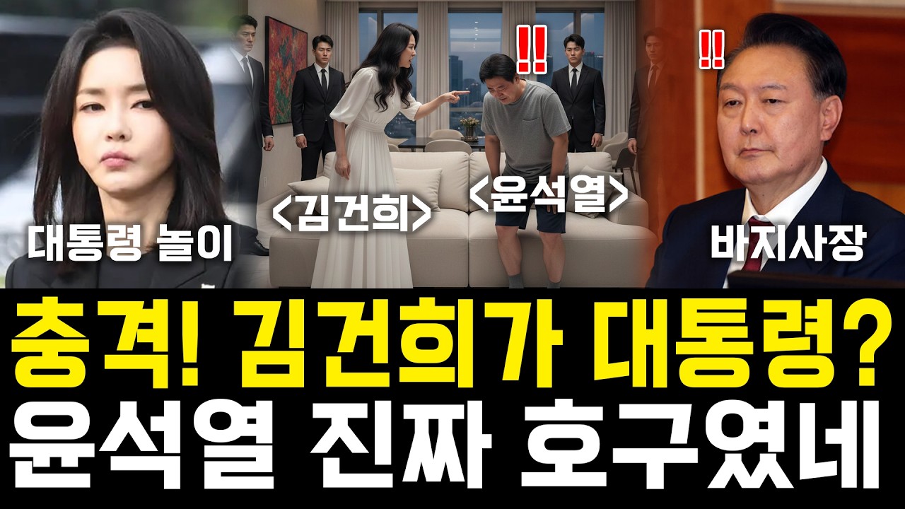 충격! 김건희가 대통령?? 윤석열 진짜 호구였네 #국민의힘