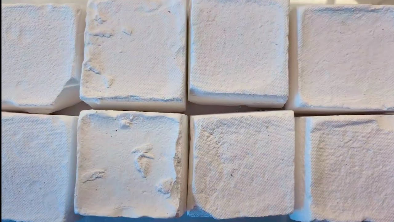 Glass Crisp Various JUMBO Unpolished Chalk Blocks Compilation🤩@APowderyMess  #satisfying #relax 