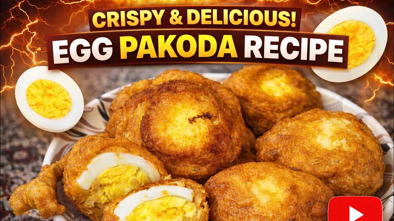 Crispy Egg Pakoda Recipe | Anda Pakora Kaise Banaye | Street Style Egg Pakoda 😋#food #cooking 